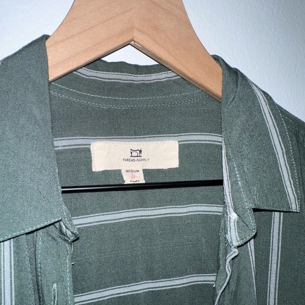 Thread & Supply Button Up Blouse Button Down Shir… - image 4